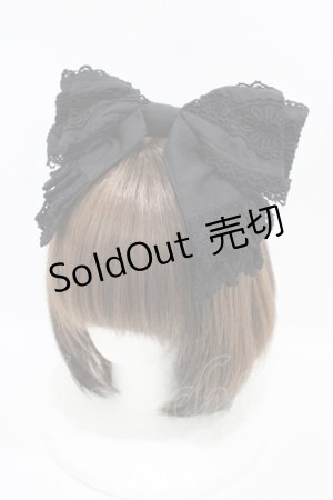 画像: BABY,THE STARS SHINE BRIGHT / ハートマーガレット カチューシャ  ブラック H-25-11-25-1003-BA-AC-NS-ZH