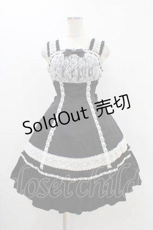 画像: BABY,THE STARS SHINE BRIGHT / Sugary Floraジャンパースカート Free ブラック H-25-11-25-1020-BA-OP-NS-ZH