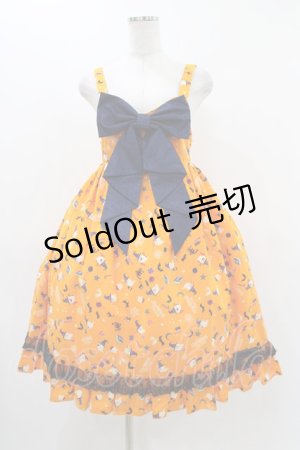 画像: metamorphose / Sweet Spooky Night ベビードールジャンパースカート サイズ1 オレンジ H-25-11-25-1021-ME-OP-NS-ZH