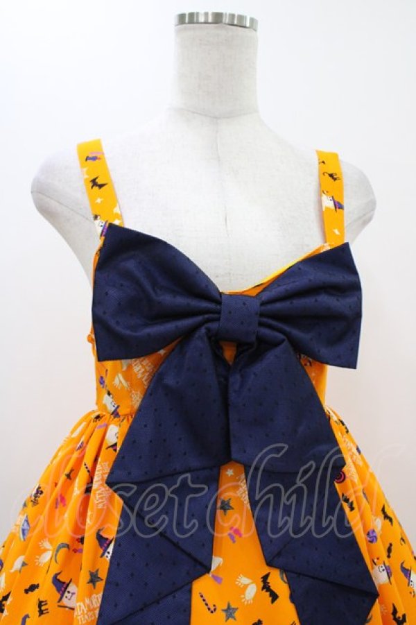 画像4: metamorphose / Sweet Spooky Night ベビードールジャンパースカート サイズ1 オレンジ H-25-11-25-1021-ME-OP-NS-ZH (4)