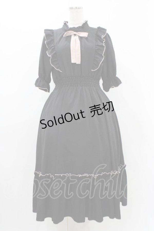 画像1: m petit by misako / NINA'SコラボAMハイショクメローワンピース M ブラック H-25-11-25-1023-LO-OP-NS-ZH (1)