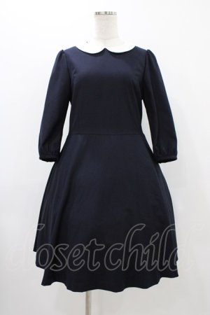 画像: Franche Lippee / 丸襟ワンピース M ネイビー H-25-11-25-1024-LO-OP-NS-ZH