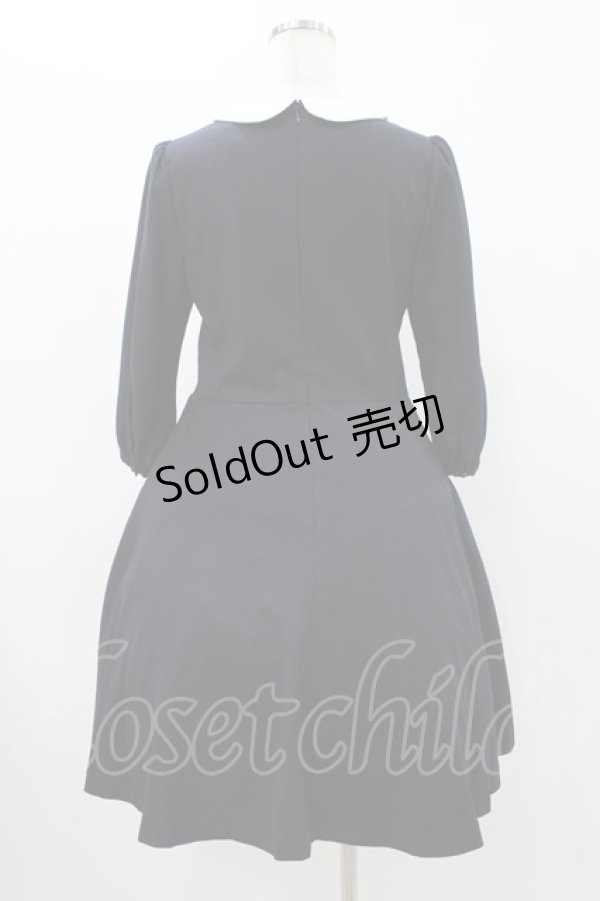 画像2: Franche Lippee / 丸襟ワンピース M ネイビー H-25-11-25-1024-LO-OP-NS-ZH (2)