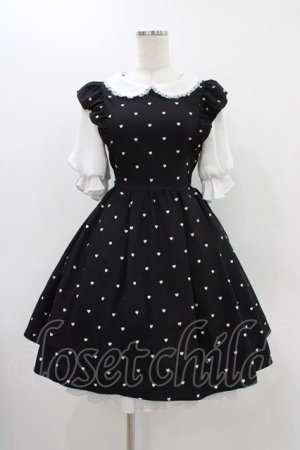 画像: mille fille closet by LODISPOTTO / Heart Dollyワンピース M ブラック H-25-11-25-1027-LO-OP-NS-ZH