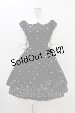 画像: mille fille closet by LODISPOTTO / Heart Dollyワンピース M ブラック H-25-11-25-1027-LO-OP-NS-ZH