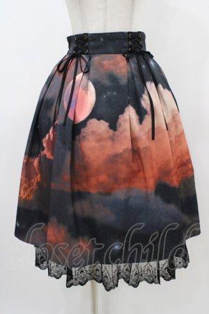 画像: axes femme / セレナーデプリントスカート Free ブラック H-25-11-25-1032-AX-SK-NS-ZH