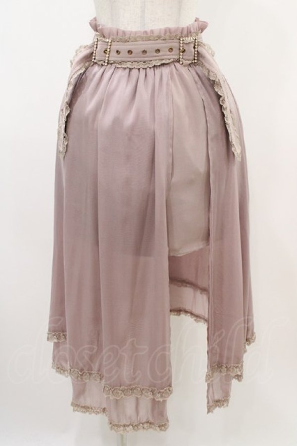 画像1: Rojita / ダブルバックルベルトシアースカート Free ピンク H-25-11-25-1033-LO-SK-NS-ZH (1)