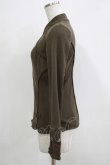 画像2: Ozz oneste / チャイナボタンZIPカーデ  カーキ H-25-11-25-053-OO-TO-KB-ZH (2)
