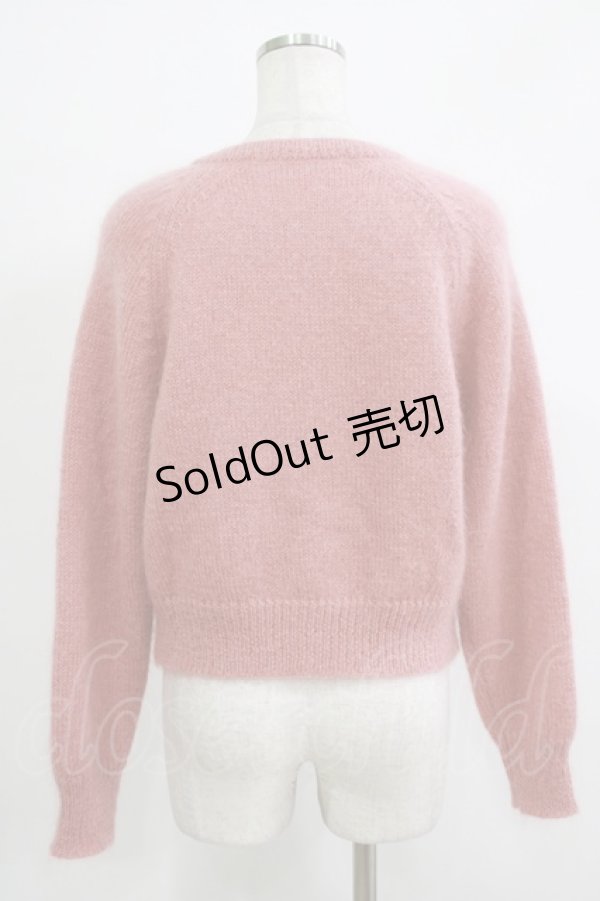 画像3: Jane Marple Dans Le Salon / Kid mohair bolero cardigan  ピンク H-25-11-25-057-JM-TO-KB-ZH (3)