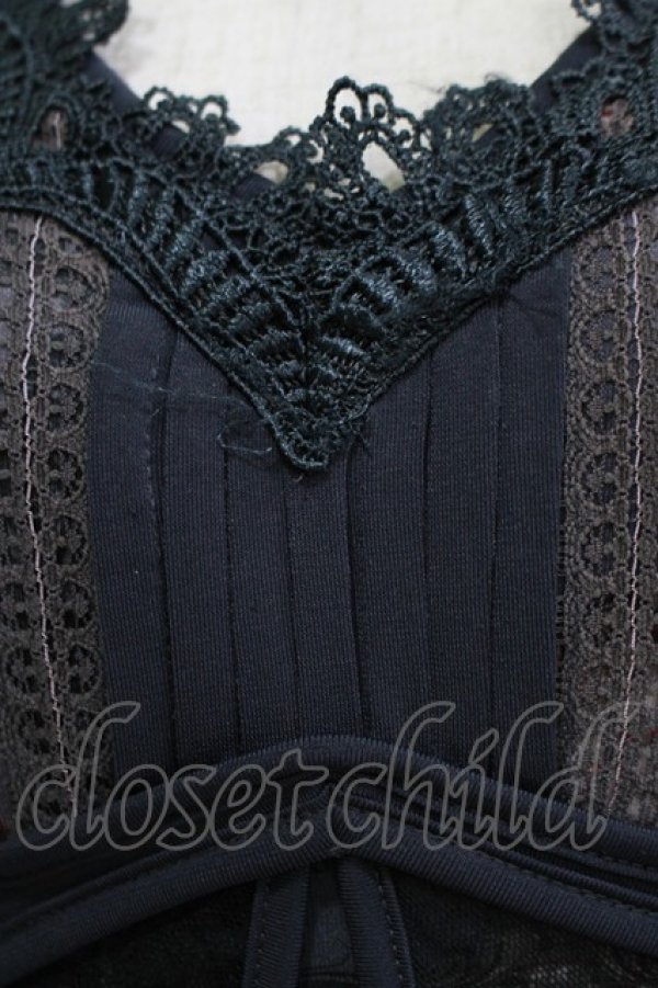 画像4: OZZ ANGELO / チュール重ね総柄カットソー  グレー H-25-11-25-060-OO-TO-KB-ZH (4)