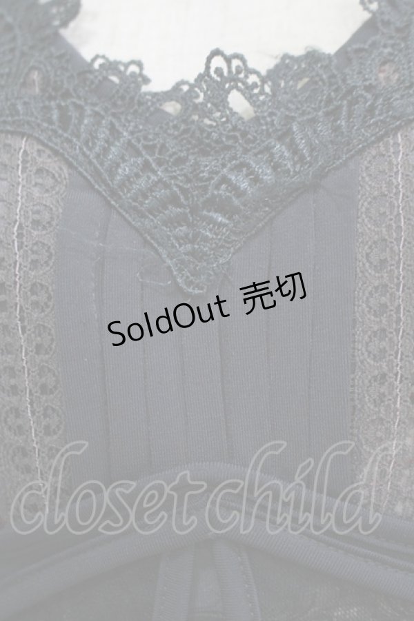 画像4: OZZ ANGELO / チュール重ね総柄カットソー  グレー H-25-11-25-060-OO-TO-KB-ZH (4)