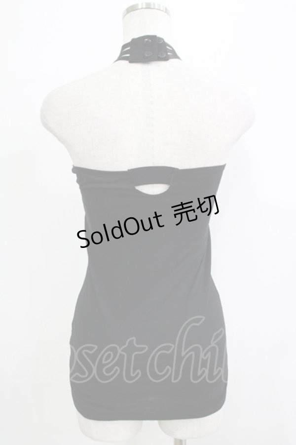 画像3: SEX POT ReVeNGe / クロスホルターキャミ  黒 H-25-11-25-068-SP-TO-KB-ZT468 (3)