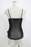 画像3: Ozz Croce / 刺繍メッシュキャミソール  ブラック H-25-11-25-070-OO-TO-KB-ZH (3)