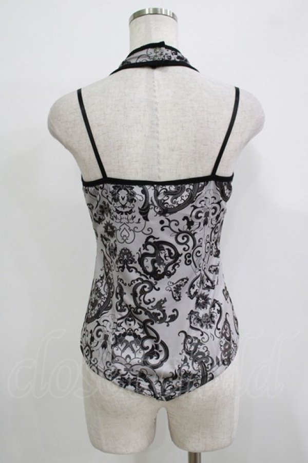 画像3: Ozz Croce / ホルター付総柄キャミソール  グレー H-25-11-25-071-OO-TO-KB-ZH (3)