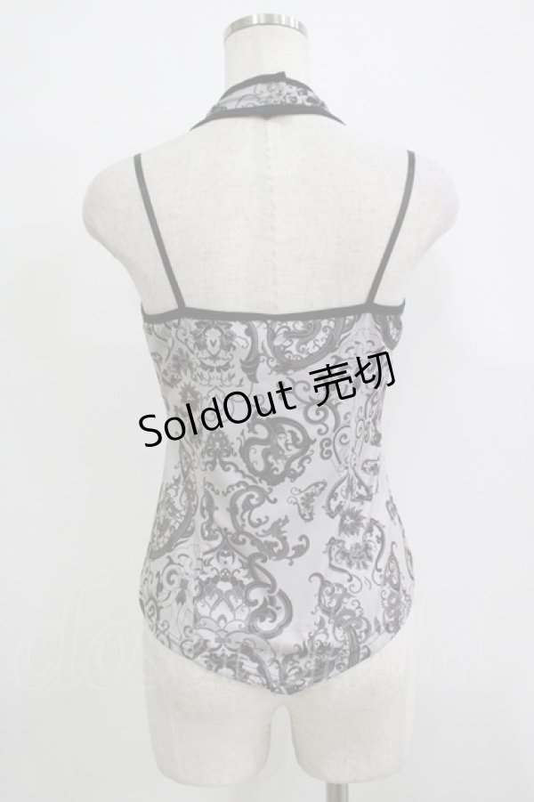 画像3: 【SALE】Ozz Croce / ホルター付総柄キャミソール  グレー H-25-11-25-071-OO-TO-KB-ZT470 (3)