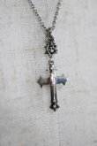 画像1: DEAL DESIGN / 2020HALLOWEENクロスネックレス  シルバー H-25-11-25-072-SL-AC-KB-ZH (1)