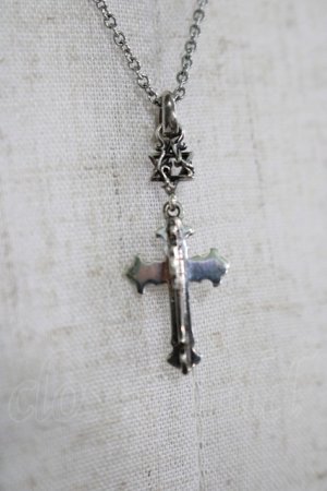 画像: DEAL DESIGN / 2020HALLOWEENクロスネックレス  シルバー H-25-11-25-072-SL-AC-KB-ZH