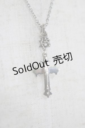 画像: DEAL DESIGN / 2020HALLOWEENクロスネックレス  シルバー H-25-11-25-072-SL-AC-KB-ZH