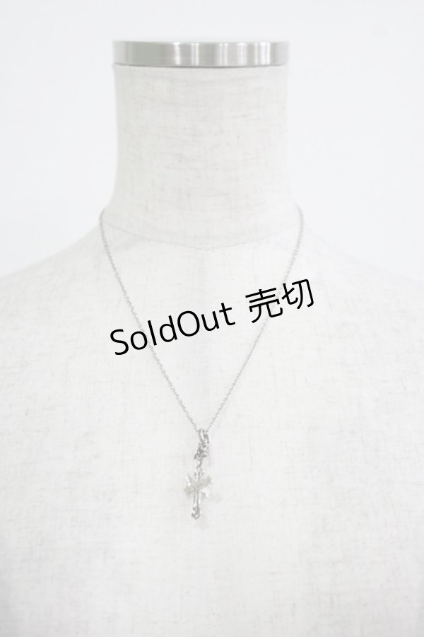 画像2: DEAL DESIGN / 2020HALLOWEENクロスネックレス  シルバー H-25-11-25-072-SL-AC-KB-ZH (2)