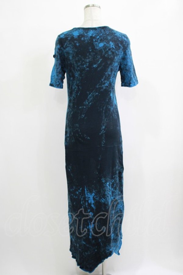 画像3: ALGONQUINS / イレギュラースリットロングワンピース  青 H-25-11-25-013-AL-OP-KB-ZT466 (3)