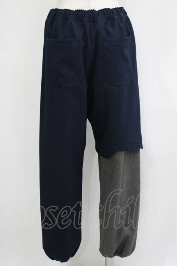 画像3: MILKBOY / ASSYMETRY PANTS  ネイビー×グレー×クロ H-25-11-25-020-MB-PA-KB-ZH (3)