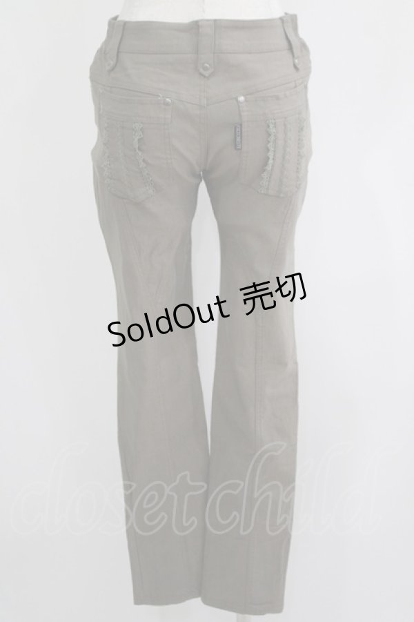 画像3: Ozz oneste / レースラインパンツ  カーキ H-25-11-25-021-OO-PA-KB-ZH (3)