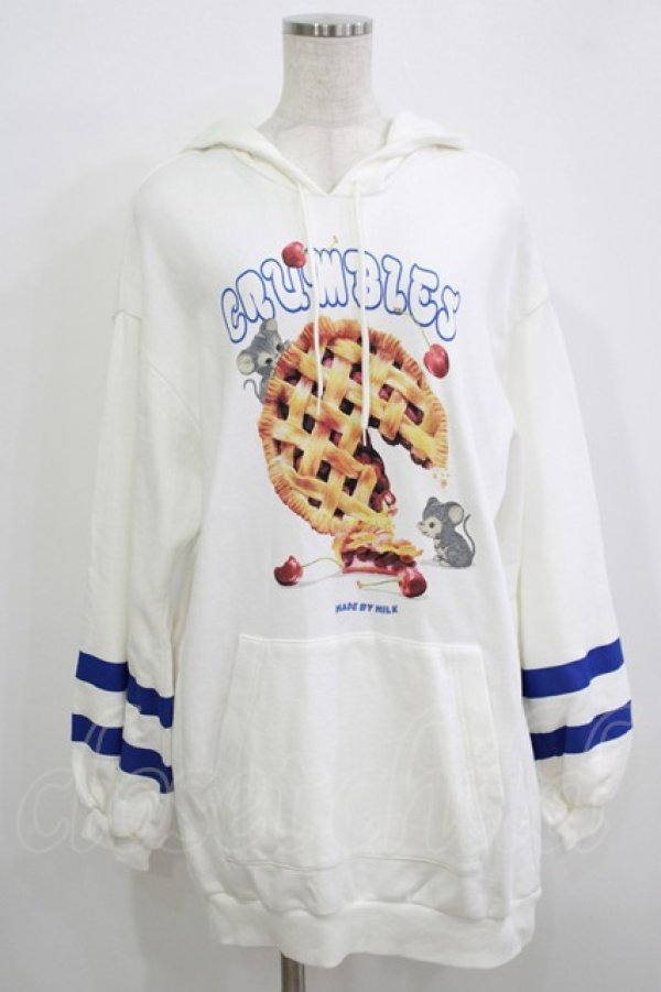 画像1: MILK / cherry pieパーカーワンピ  オフ H-25-11-26-026-ML-OP-KB-ZH (1)