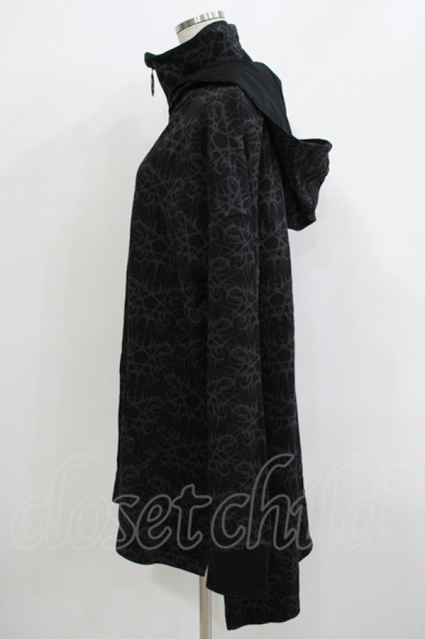 画像2: KILL STAR / Cyborg Cell Oversized Hoodie XL ブラック H-25-11-26-027-SL-TO-KB-ZH (2)