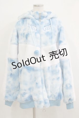 画像: LISTEN FLAVOR / うさ耳天使のファーブルゾン F BLUE SKY H-25-11-26-028-PU-CO-KB-ZH