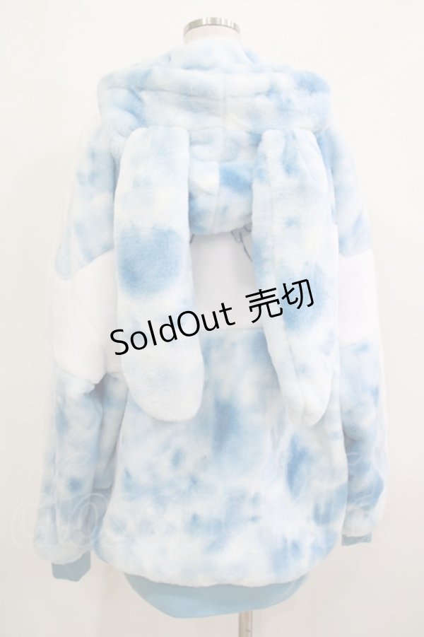 画像3: LISTEN FLAVOR / うさ耳天使のファーブルゾン F BLUE SKY H-25-11-26-028-PU-CO-KB-ZH (3)