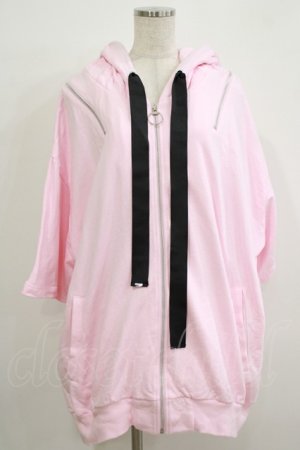 画像: REFLEM / うさ耳半袖パーカー FREE ピンク H-25-11-26-029-PU-TO-KB-ZH