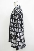 画像2: NieR Clothing / プリント切替シャツ  黒 H-25-11-26-034-PU-BL-KB-ZH (2)