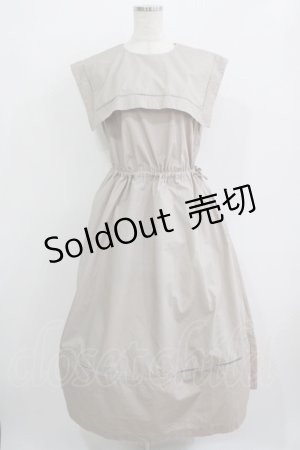 画像: Jane Marple Dans Le Salon / ヴィンテージマリンカラードレス M ベージュ H-25-11-26-004-JM-OP-KB-ZH