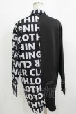 画像3: NieR Clothing / プリント切替シャツ  黒 H-25-11-26-034-PU-BL-KB-ZH (3)