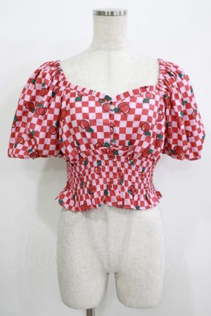 画像: Candy Stripper / SUNNY CHERRY VOLUME SLEEVE  2 RED H-25-11-26-037-PU-TO-KB-ZH