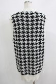 画像3: NieR Clothing / ニットベスト  千鳥柄（白×黒） H-25-11-26-041-PU-TO-KB-ZH (3)