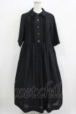 画像1: Jane Marple Dans Le Salon / ピンタックレースシャツワンピース  ブラック H-25-11-26-005-JM-OP-KB-ZH (1)