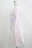 画像2: MILK / Ribbonロゴワンピース  ピンク×パープルプリント H-25-11-26-046-ML-OP-KB-ZH (2)