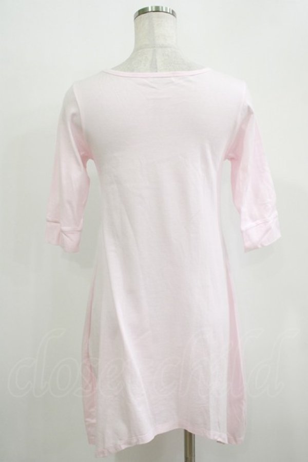 画像3: MILK / Ribbonロゴワンピース  ピンク×パープルプリント H-25-11-26-046-ML-OP-KB-ZH (3)