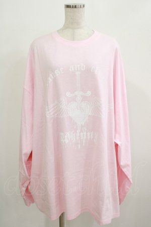 画像: Whinny / 心臓大爆破ロンT  ピンク H-25-11-26-047-PU-TO-KB-ZH