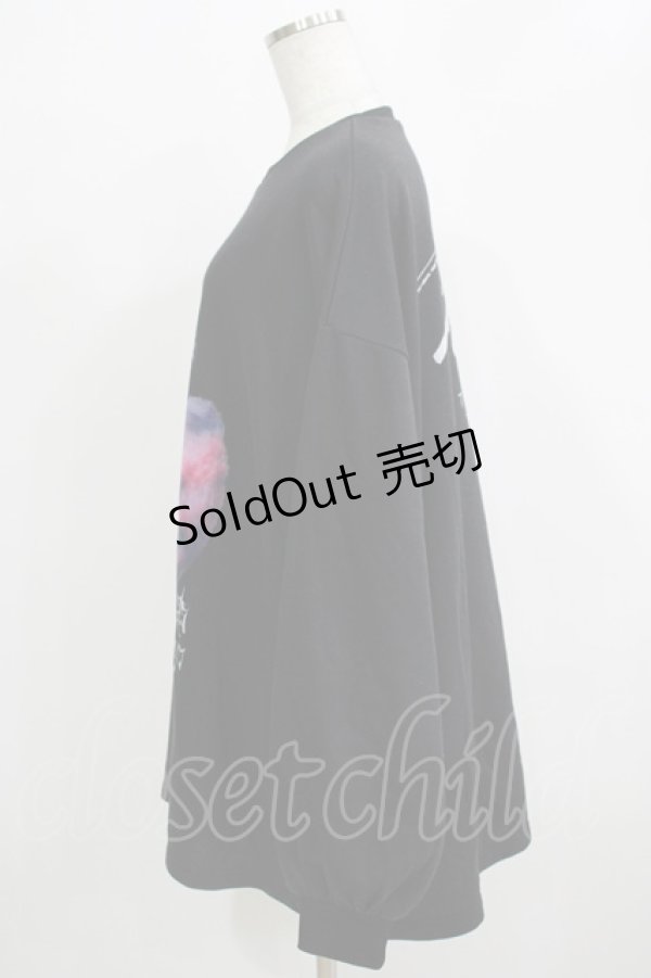 画像2: TRAVAS TOKYO / Playful cat Super big プルオーバー  ブラック H-25-11-26-048-PU-TO-KB-ZH (2)