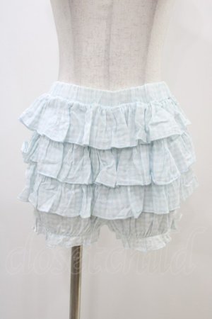 画像: Nile Perch / ギンガムチェックフリルブルマ Free サックス H-25-11-26-1039-LO-PA-NS-ZH