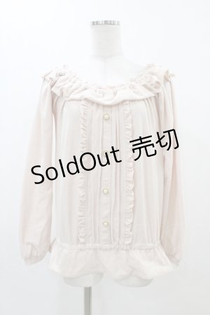 画像: LIZ LISA / フリルトップス Free ピンクベージュ H-25-11-26-1041-LO-TO-NS-ZH