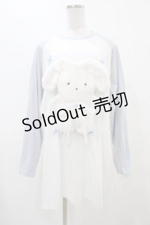 画像: Jamie エーエヌケー / ぬいぐるみうさちゃんロンTE M サックス H-25-11-26-1042-LO-TS-NS-ZH