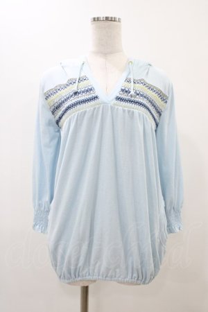 画像: LIZ LISA / 刺繍パーカー Free サックス H-25-11-26-1053-LO-TO-NS-ZH