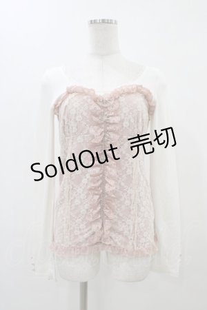 画像: LIZ LISA / ビスチェ風トップス+キャミソール Free オフ/ピンク H-25-11-26-1057-LO-TO-NS-ZH