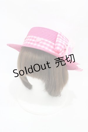 画像: Nile Perch / ストローハット  ピンク H-25-11-26-1006-LO-AC-NS-ZH