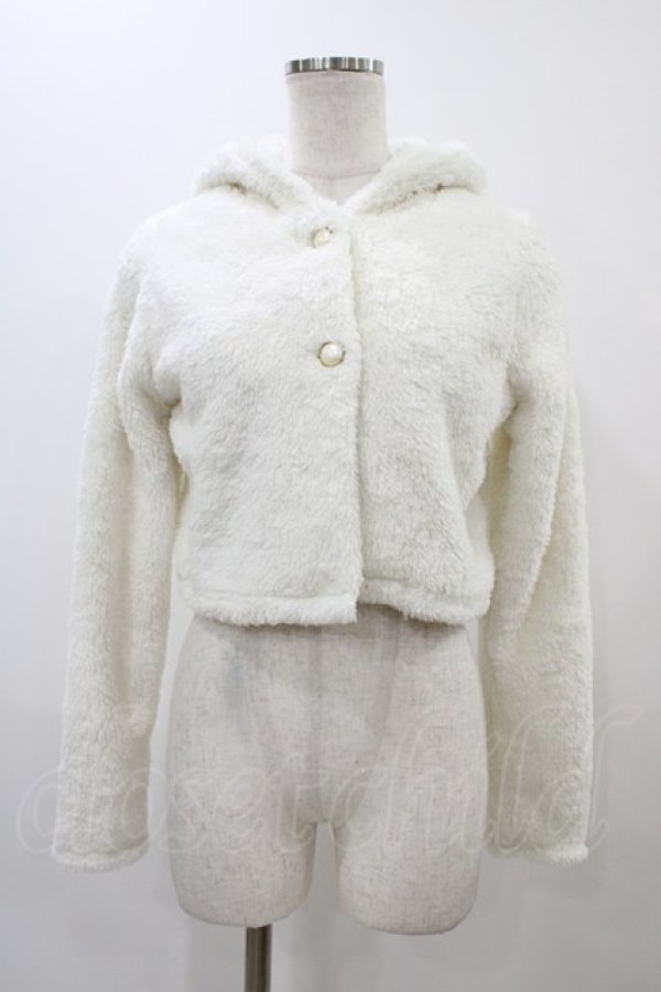 画像1: LIZ LISA / ファーフードボレロ Free オフ H-25-11-26-1062-LO-TO-NS-ZH (1)