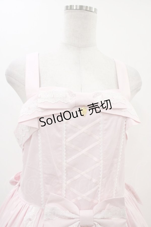 画像4: metamorphose / 【プラスサイズ】メアリーはしごレースジャンパースカート プラスサイズ ピンク H-25-11-26-1011-ME-OP-NS-ZH (4)