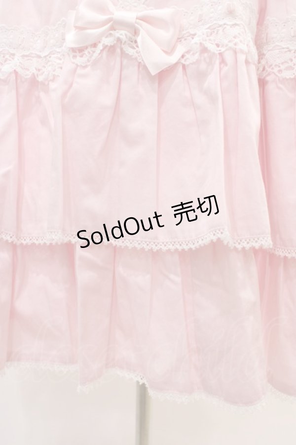 画像5: metamorphose / 【プラスサイズ】メアリーはしごレースジャンパースカート プラスサイズ ピンク H-25-11-26-1011-ME-OP-NS-ZH (5)